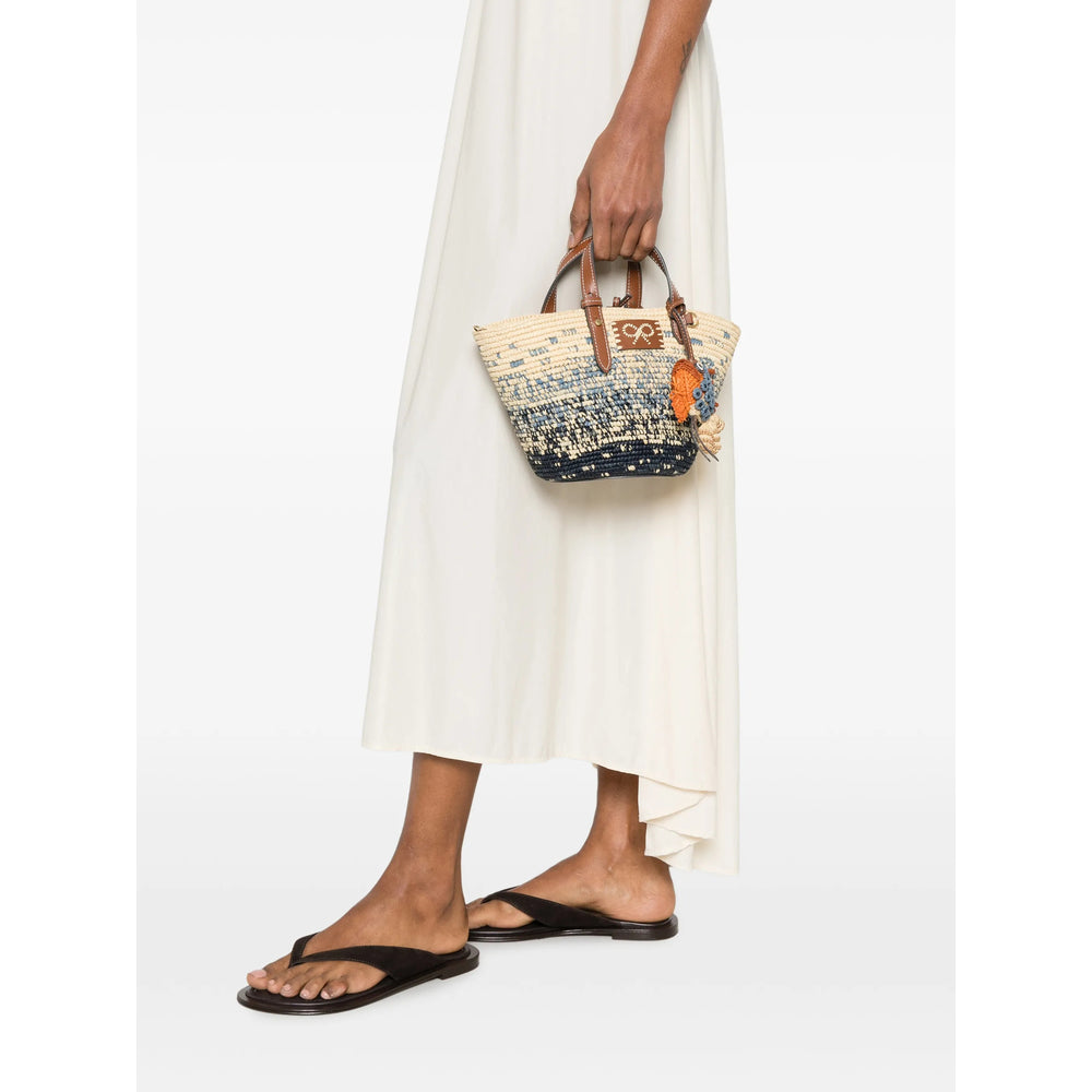 Anya Hindmarch Women Fish Embellished Raffia Mini Bag ANYA HINDMARCH