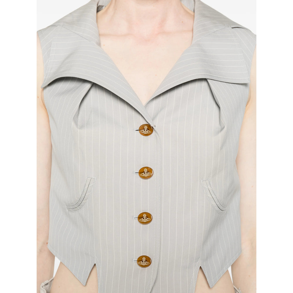 Vivienne Westwood Grey Jackets - Waistcoat & Gilets Women VIVIENNE WESTWOOD