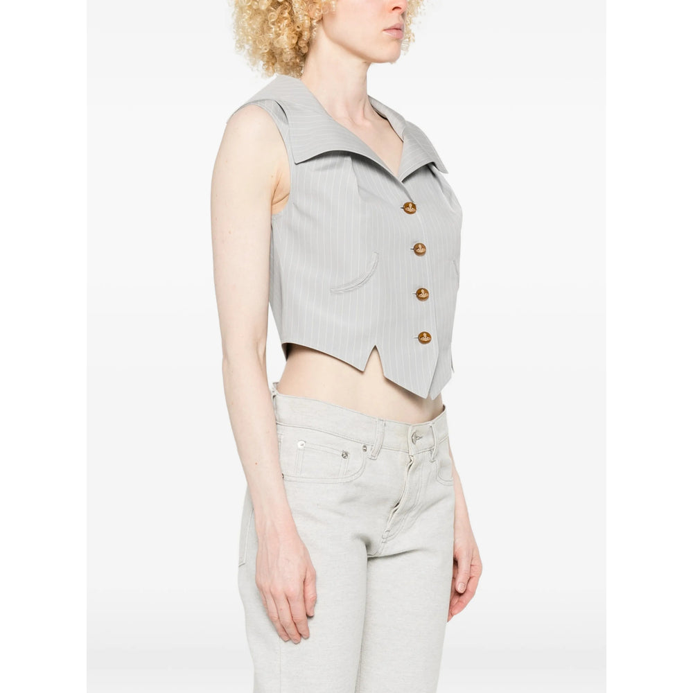 Vivienne Westwood Grey Jackets - Waistcoat & Gilets Women VIVIENNE WESTWOOD