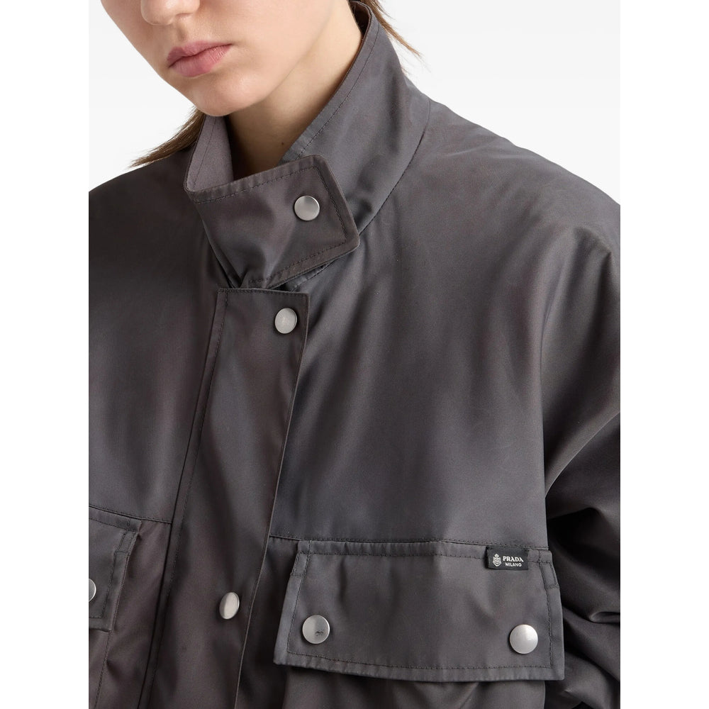 Prada Grey Jackets - Military Jackets Women PRADA