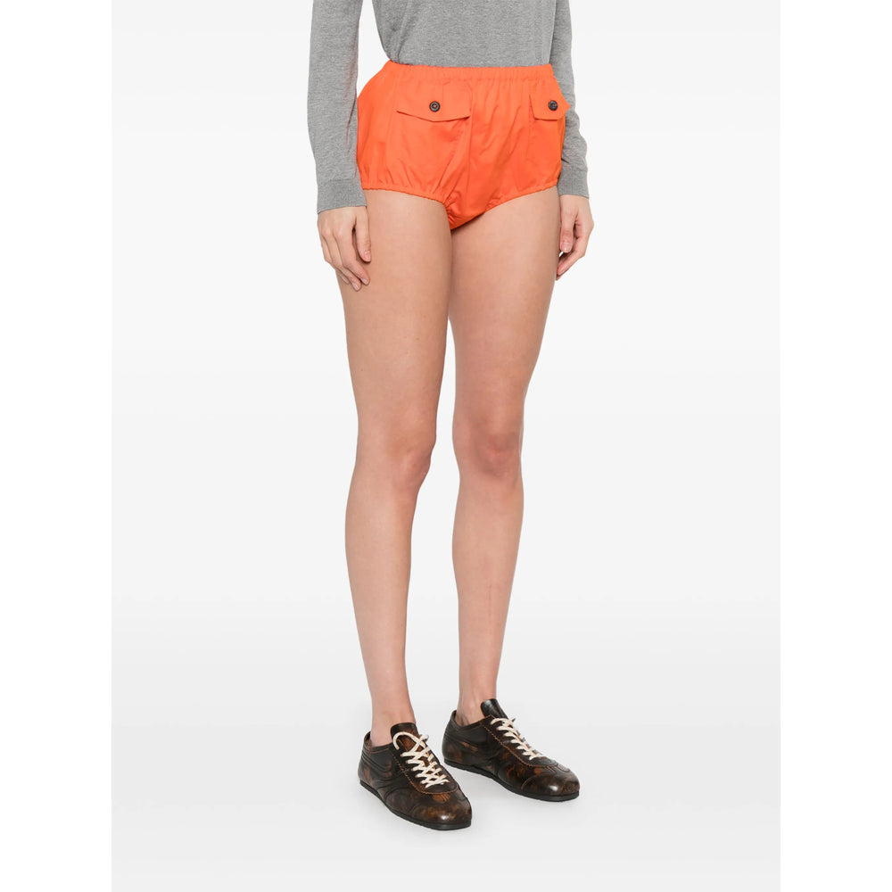 Prada Orange Shorts - Mini Shorts Women PRADA