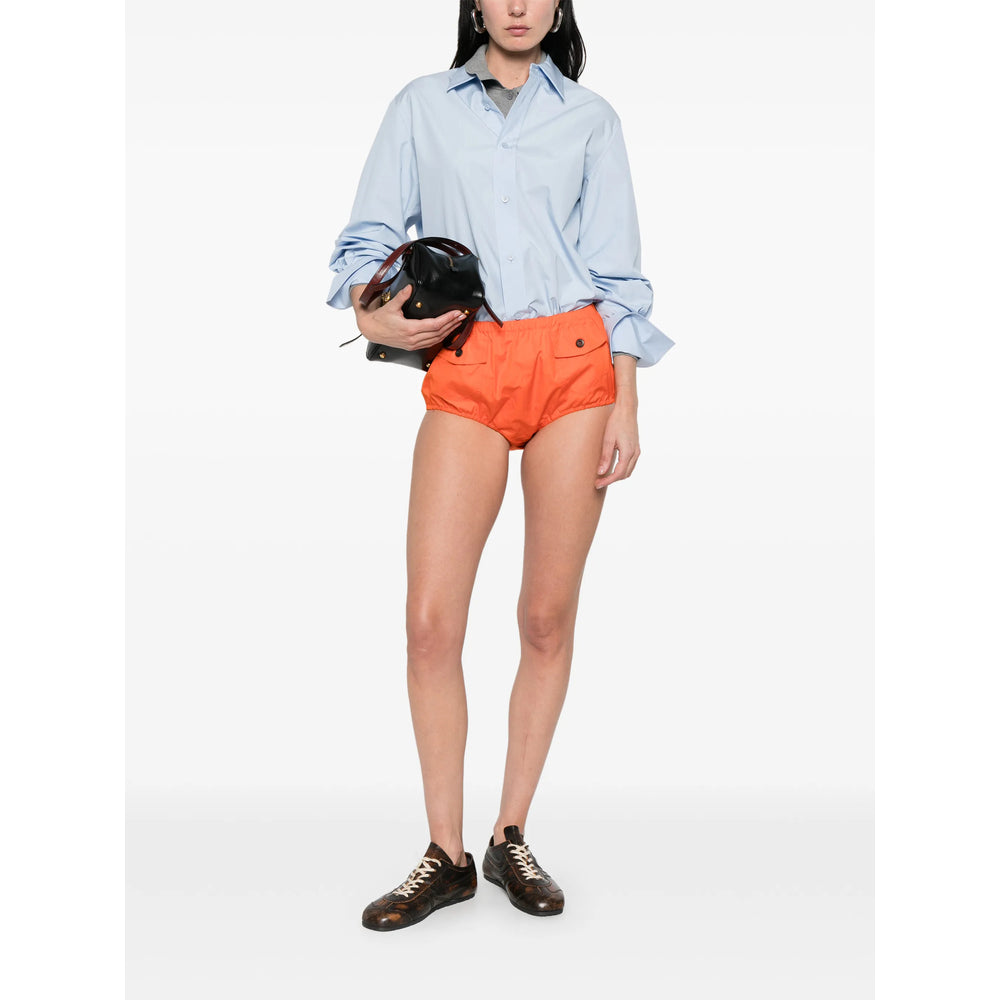 Prada Orange Shorts - Mini Shorts Women PRADA