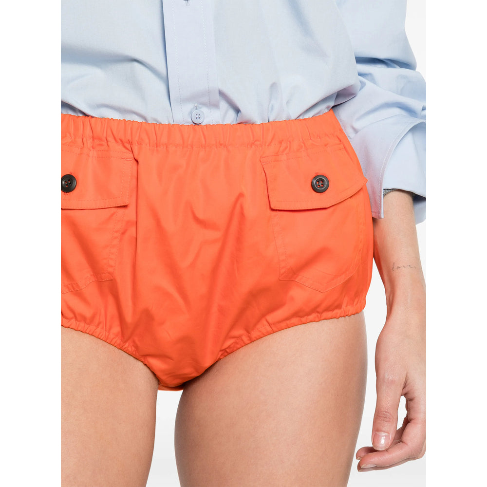 Prada Orange Shorts - Mini Shorts Women PRADA