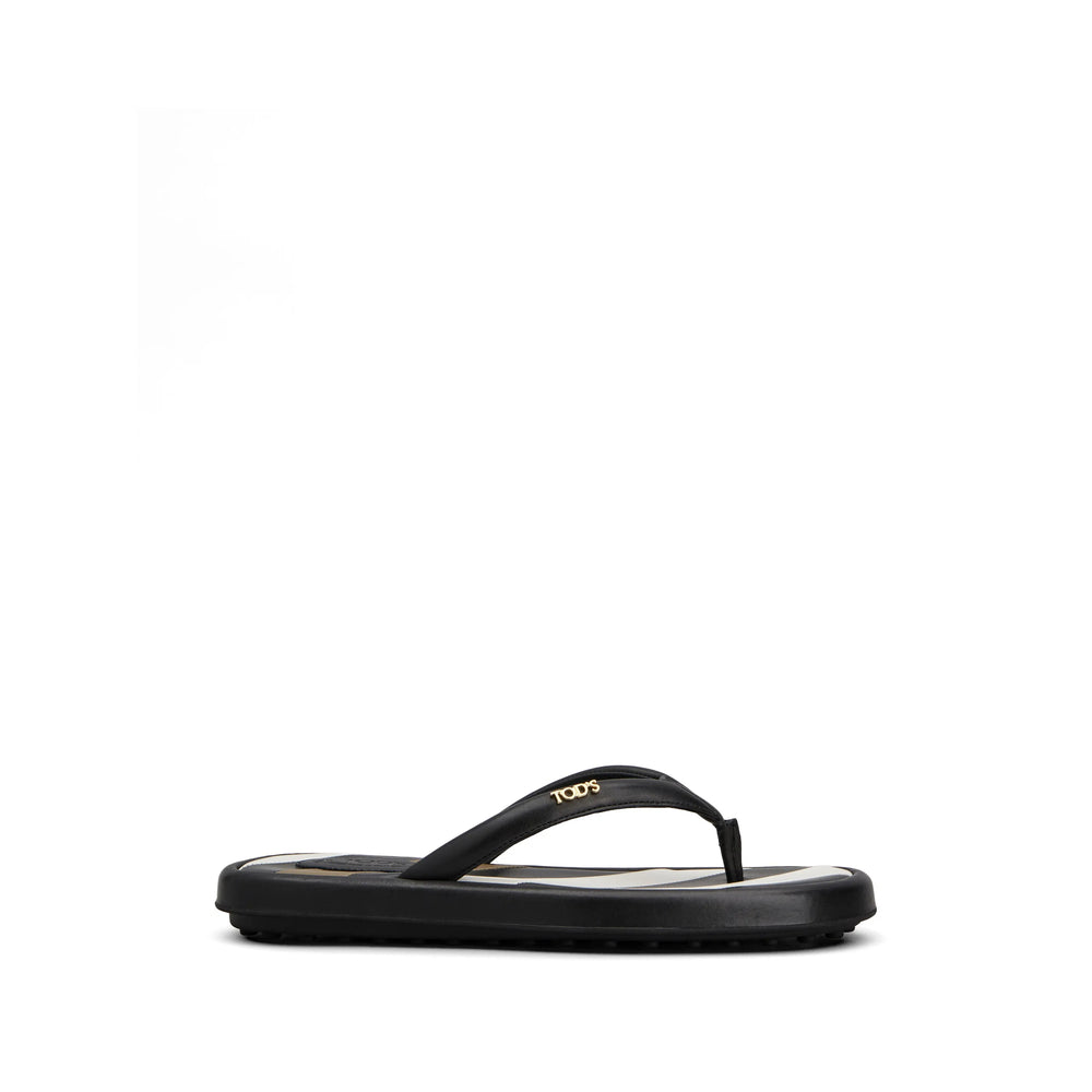 Tod's Black Flip-Flops & Slides Women TOD'S