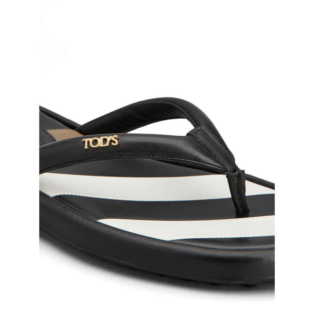 Tod's Black Flip-Flops & Slides Women TOD'S