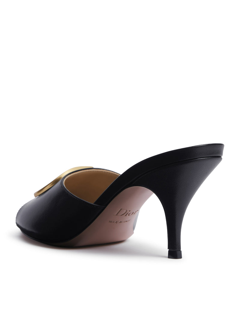 Christian Dior Women Lambskin Initials Heel Sandal CHRISTIAN DIOR