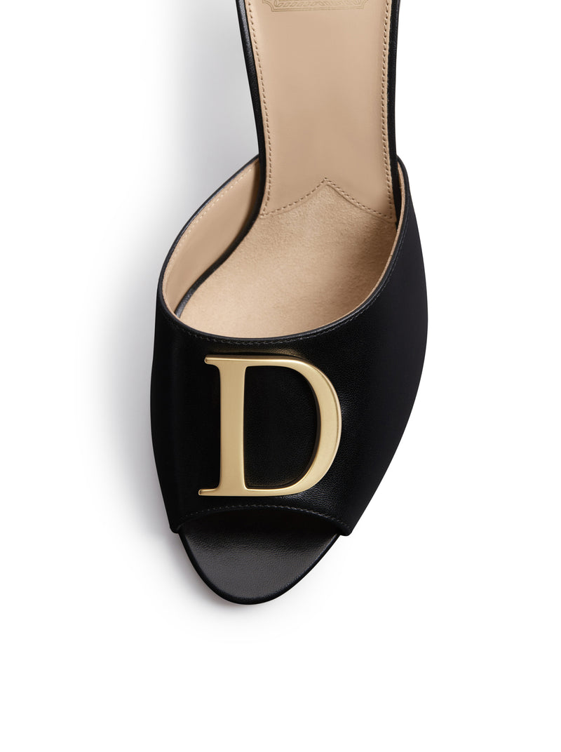 Christian Dior Women Lambskin Initials Heel Sandal CHRISTIAN DIOR