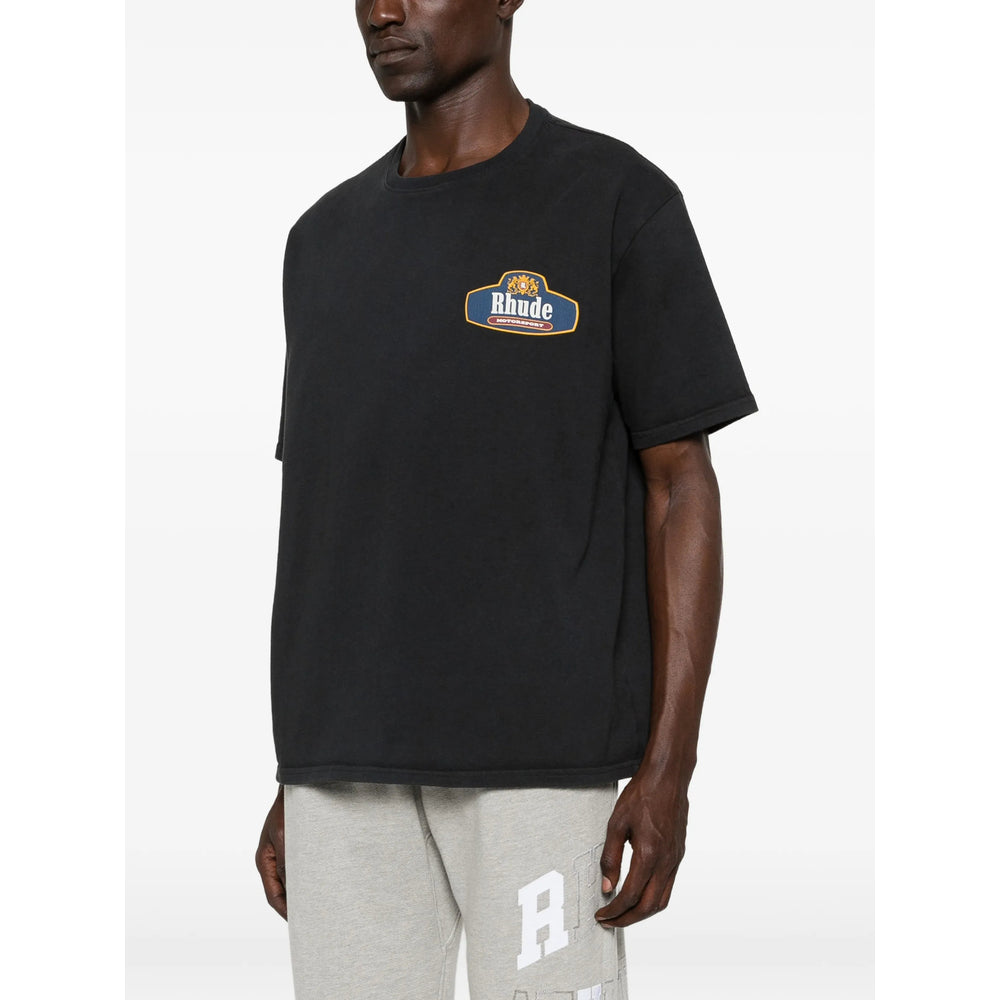 Rhude Black T-Shirts & Vests - T-Shirts Men RHUDE