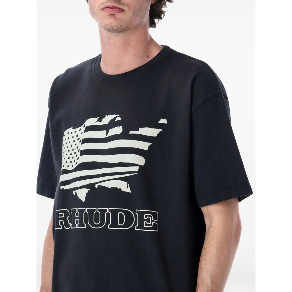 Rhude Black T-Shirts & Vests - T-Shirts Men RHUDE