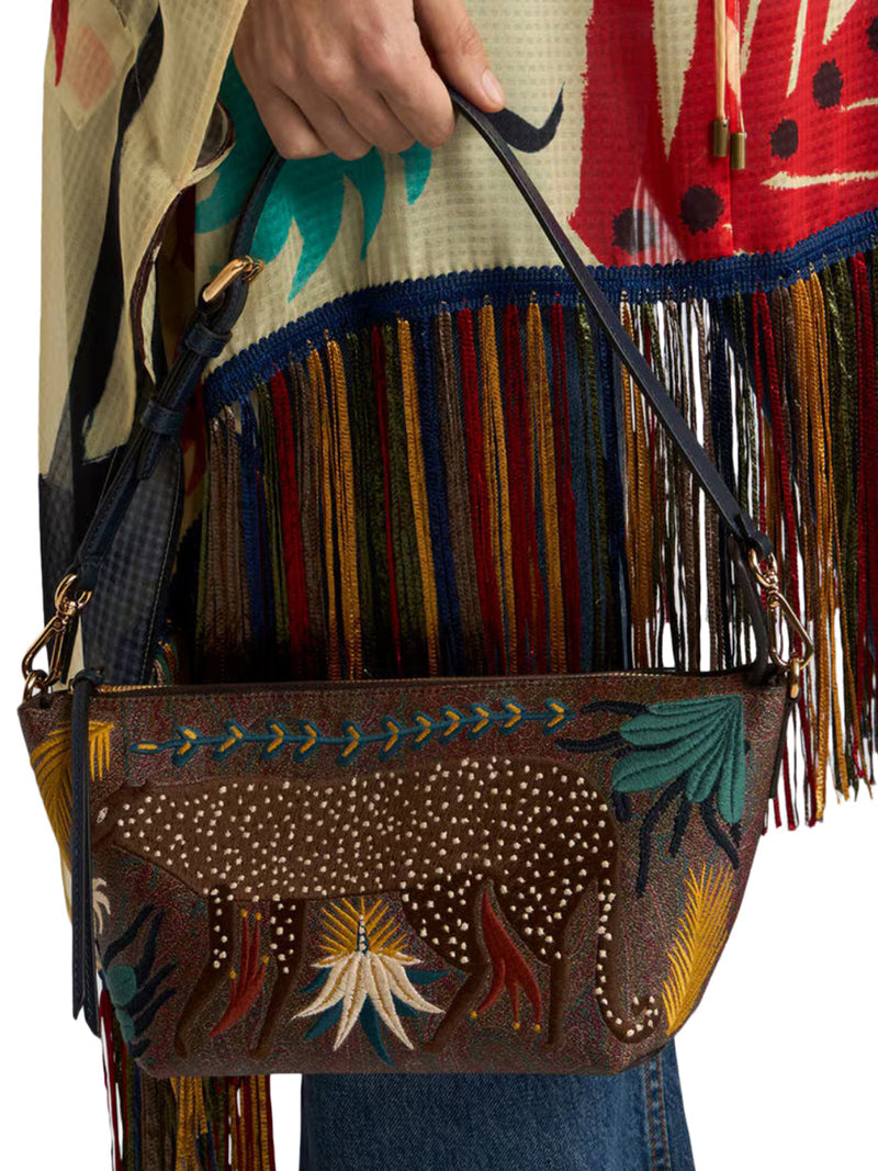 Etro Women Etro X Tabby Booth Arnica Shoulder Bag With Embroidery ETRO