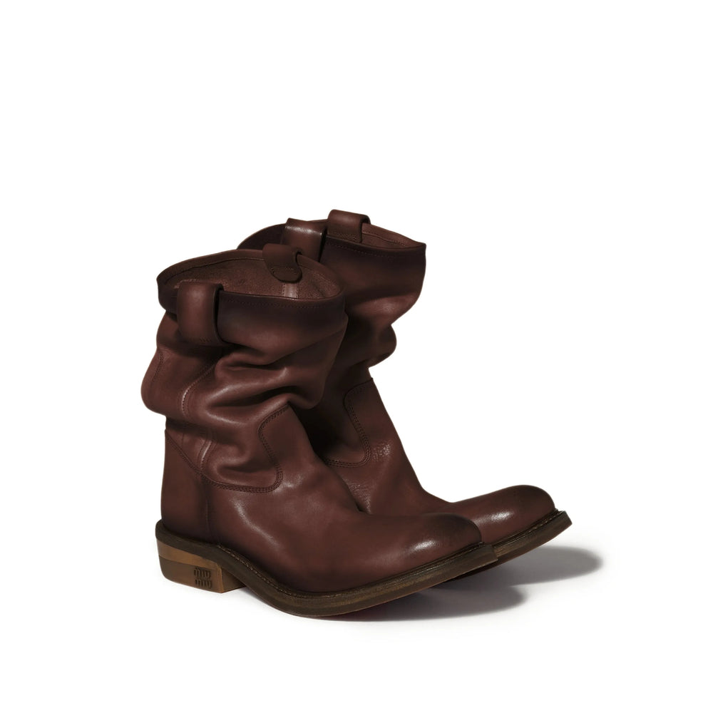 Miu Miu Brown Boots Women MIU MIU