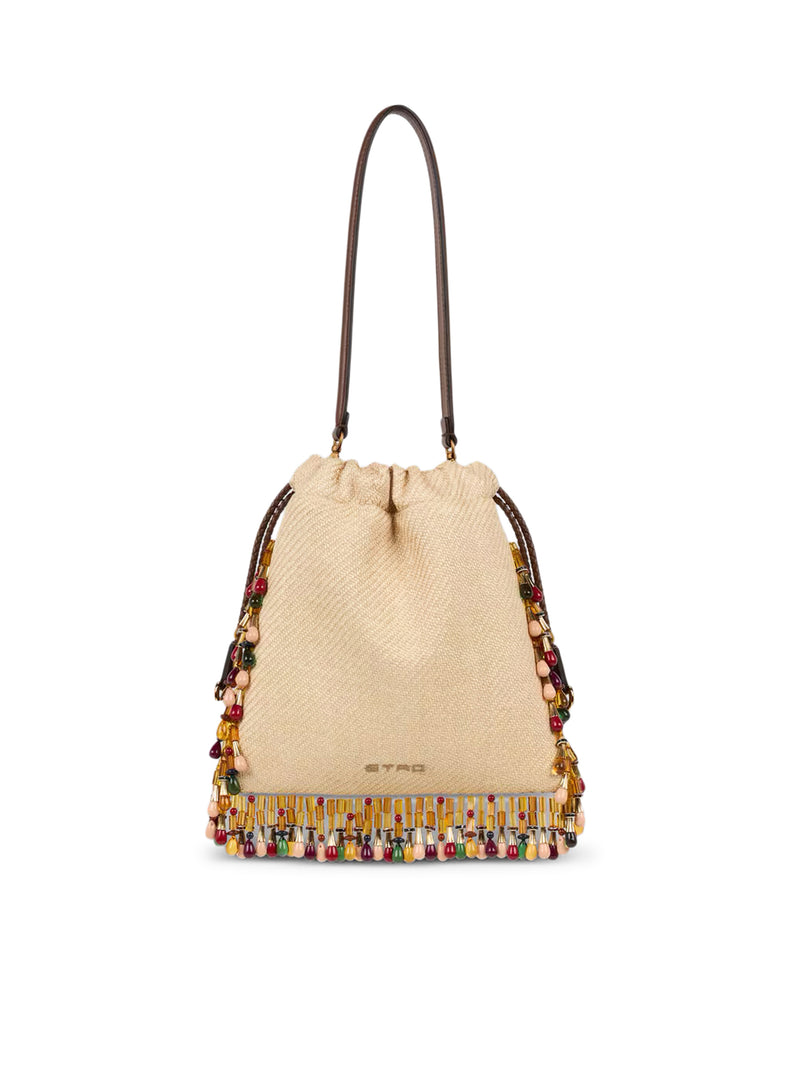 Etro Women Etro X Tabby Booth Small Kalispera Raffia Bag With Embroidery And Beads ETRO