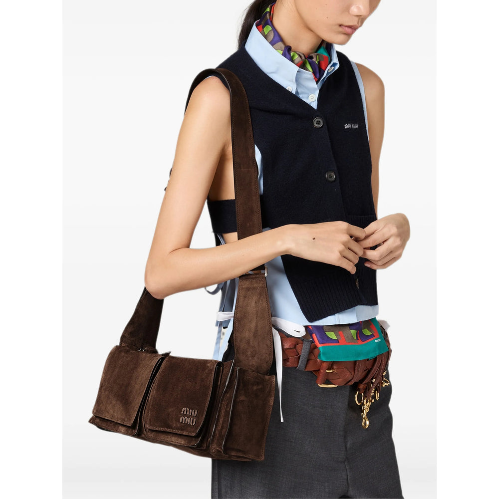 Miu Miu Brown Shoulder Bags Women MIU MIU