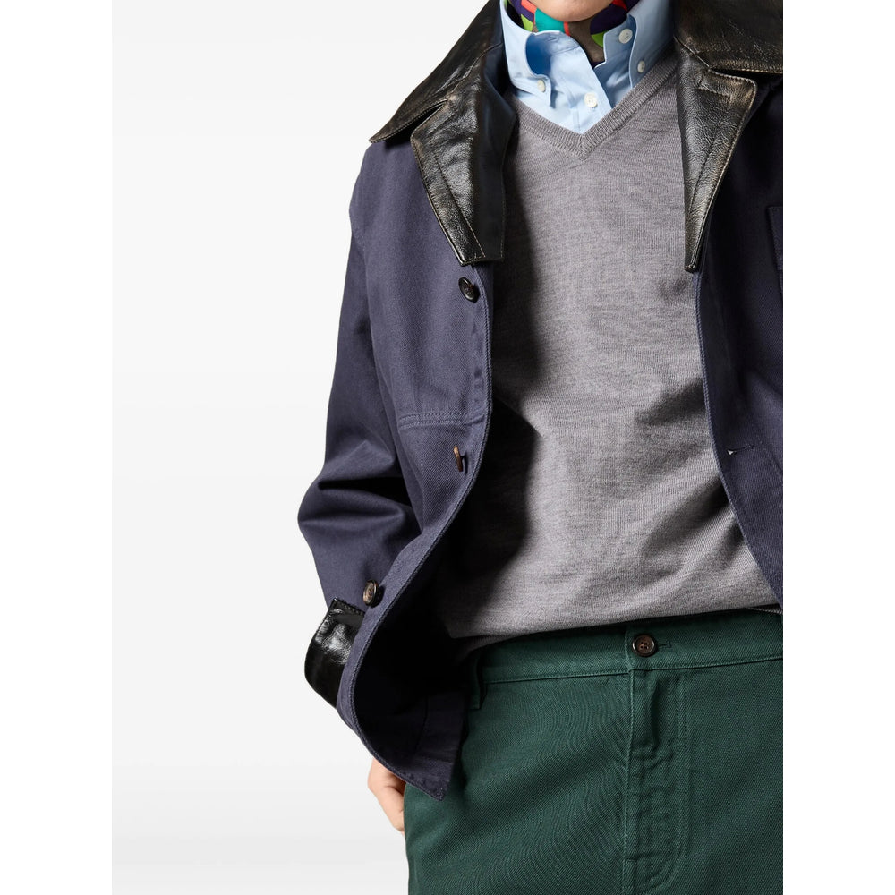 Miu Miu Blue Coats - Single Breasted Coats Women MIU MIU