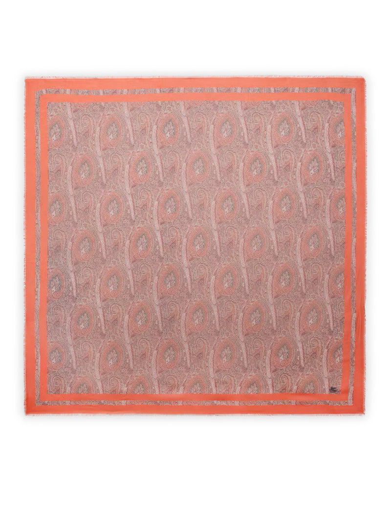 Etro Women Modal Shawl With Floral Paisley Pattern ETRO