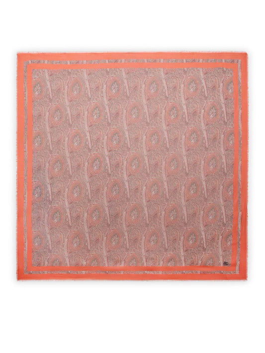 Etro Women Modal Shawl With Floral Paisley Pattern ETRO