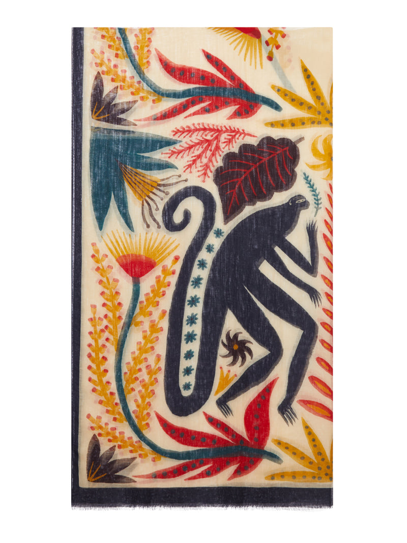Etro Women Modal Scarf With Mirror Print ETRO