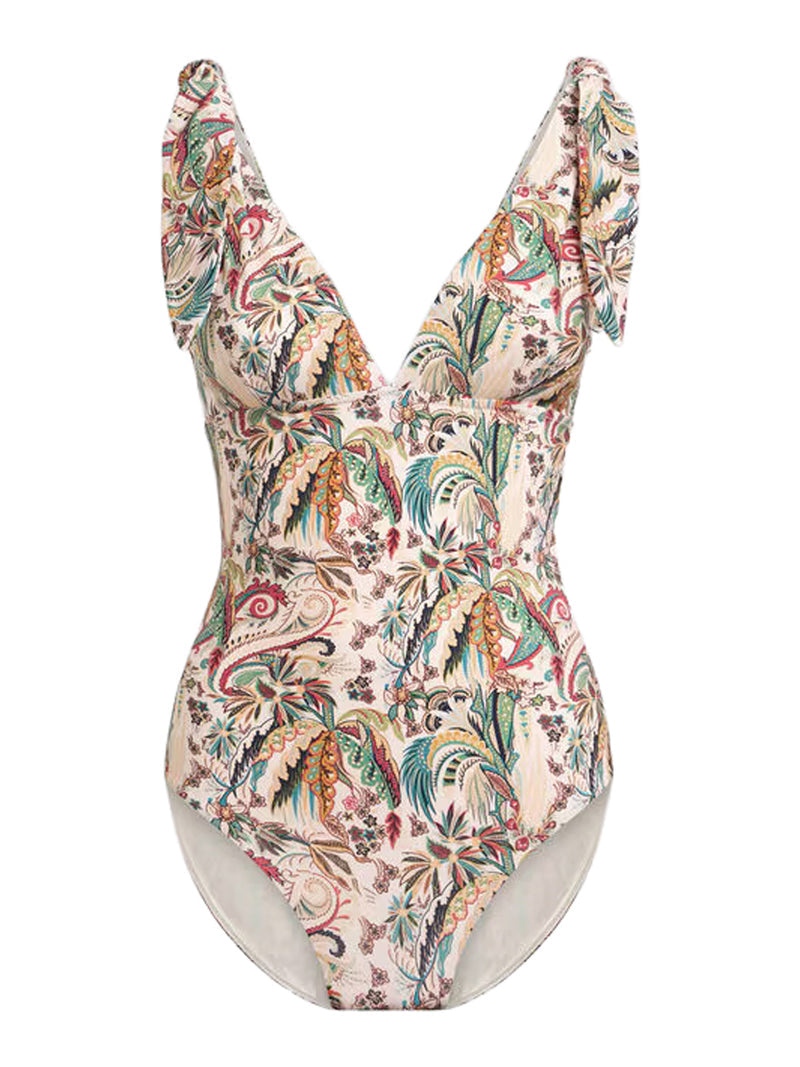 Etro Women One-Piece Swimsuit With A Paisley Foliage Pattern ETRO