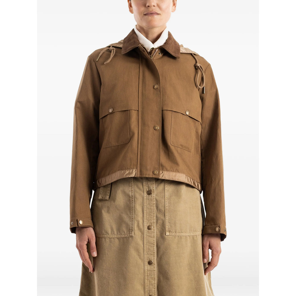 Moncler Brown Jackets - Bomber Jackets Women MONCLER