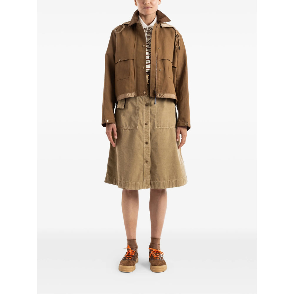 Moncler Brown Jackets - Bomber Jackets Women MONCLER