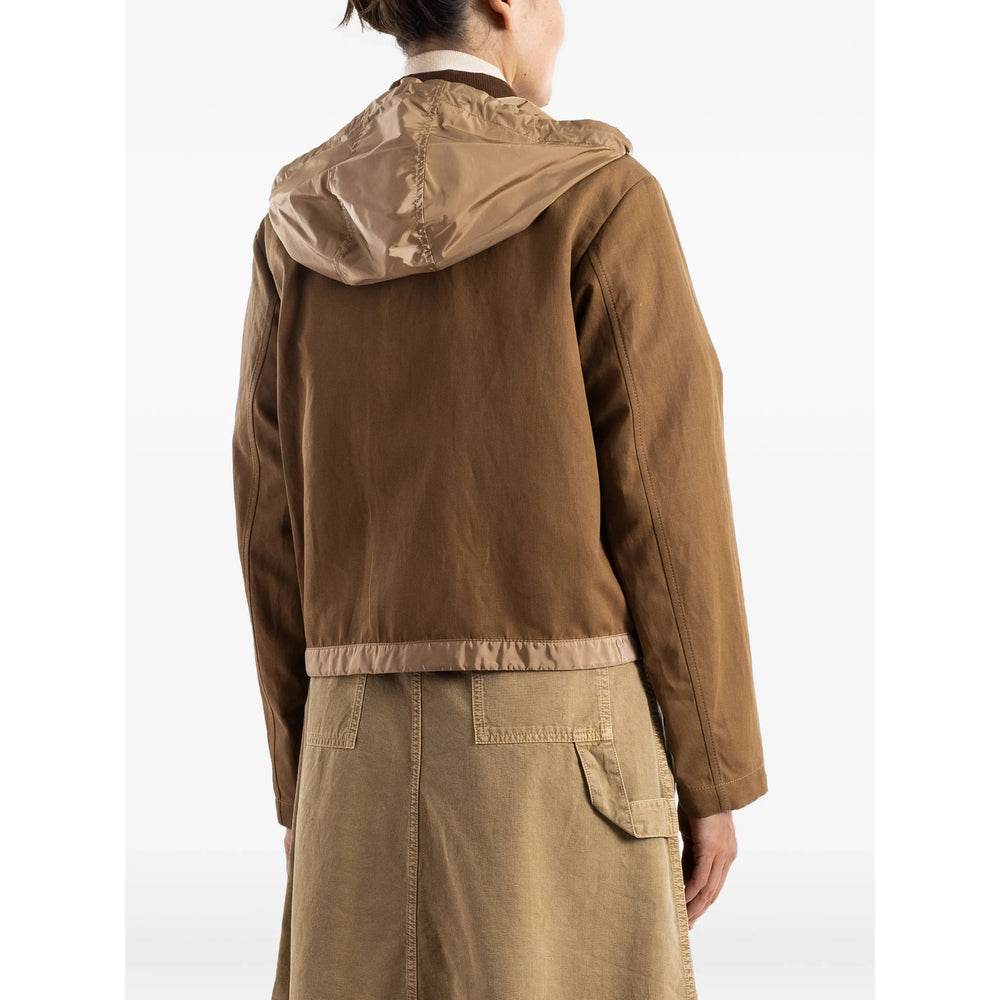 Moncler Brown Jackets - Bomber Jackets Women MONCLER