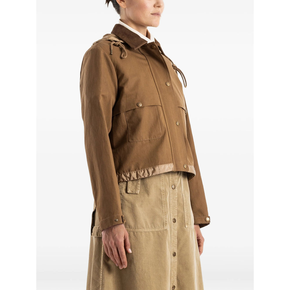 Moncler Brown Jackets - Bomber Jackets Women MONCLER