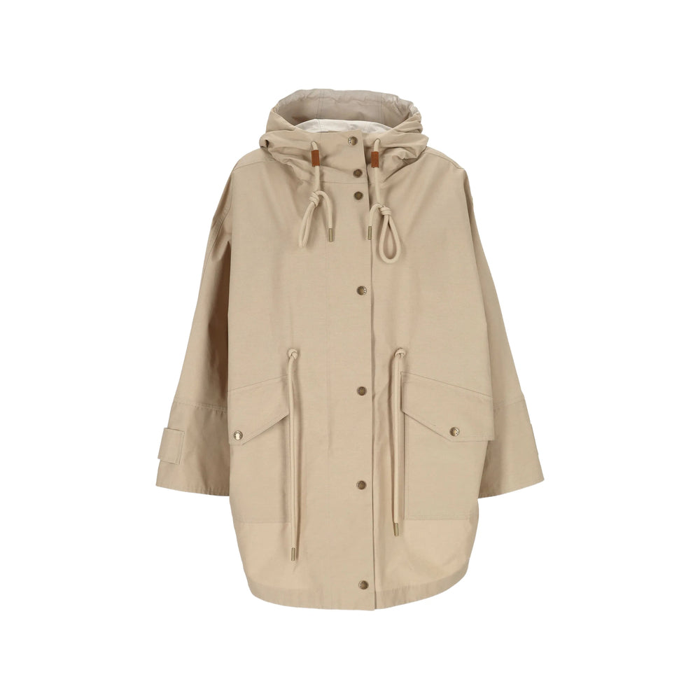 Moncler Neutrals Coats Women MONCLER