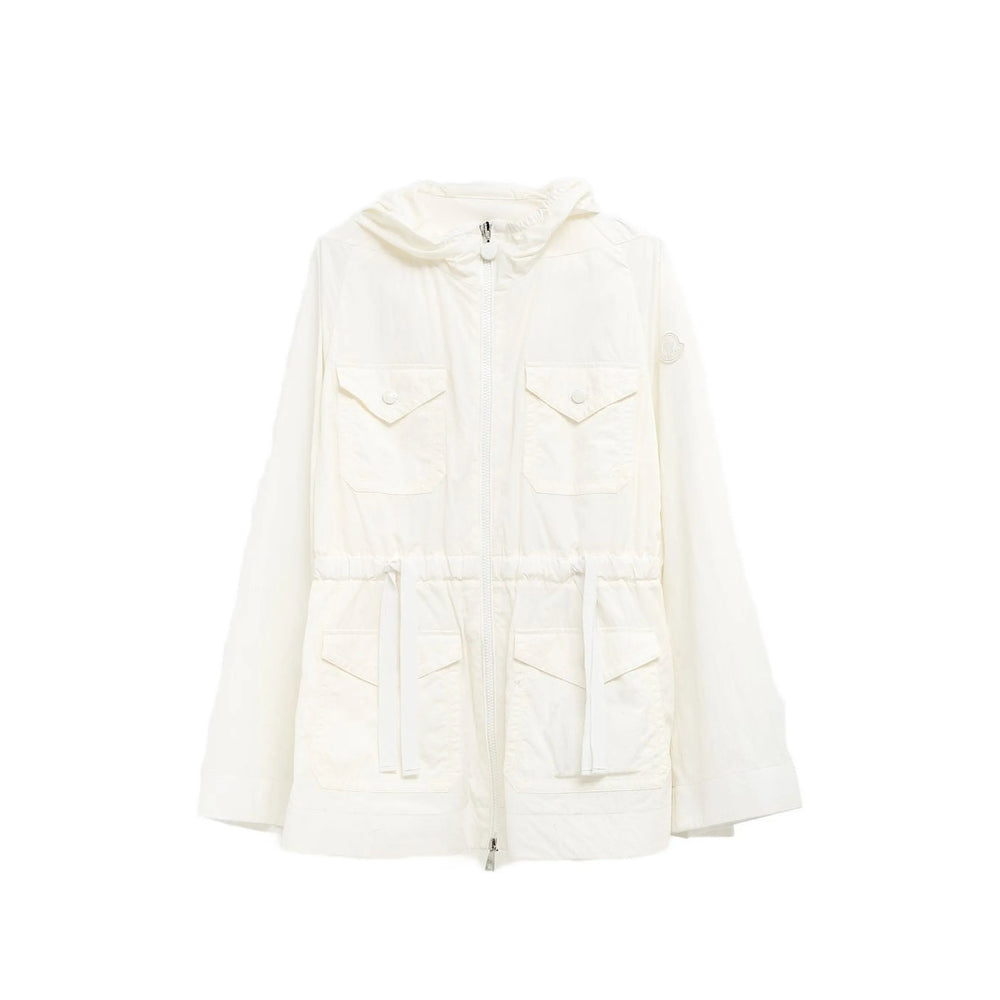 Moncler White Jackets - Military Jackets Women MONCLER