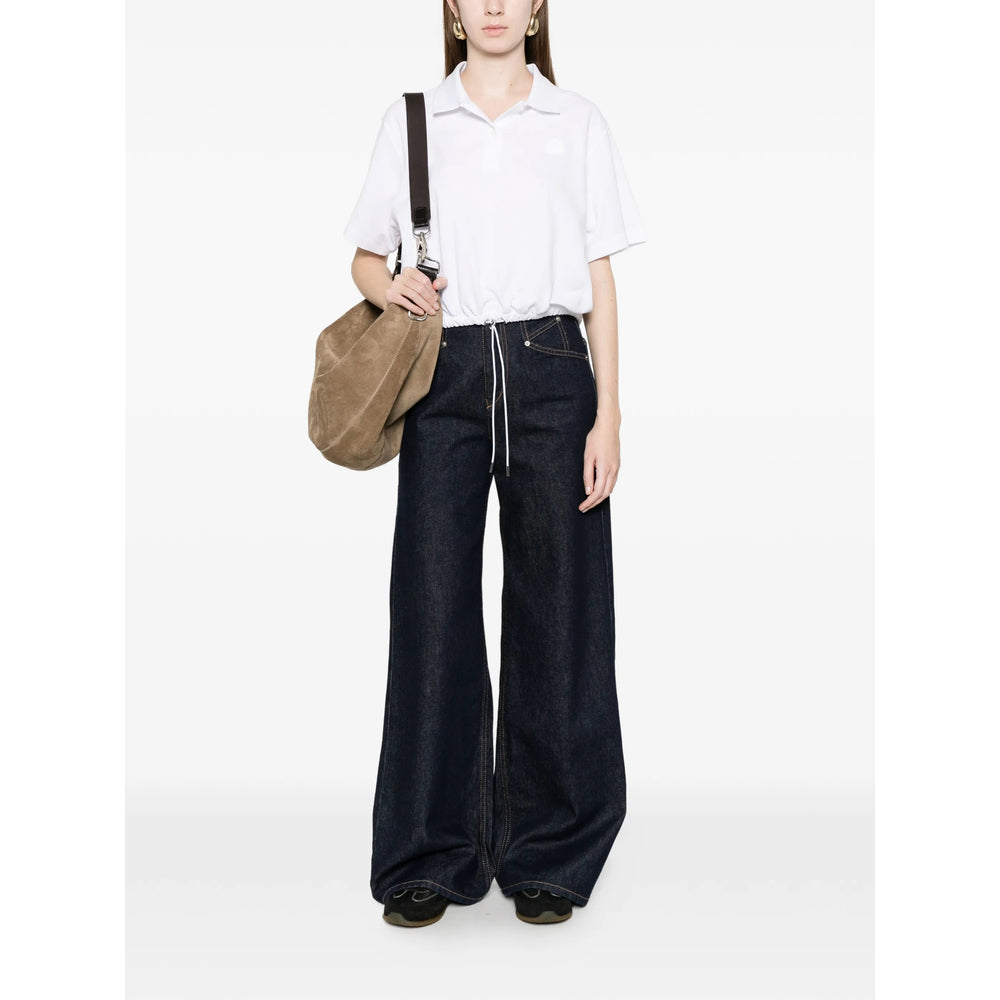 Moncler White Tops - Polo Tops Women MONCLER