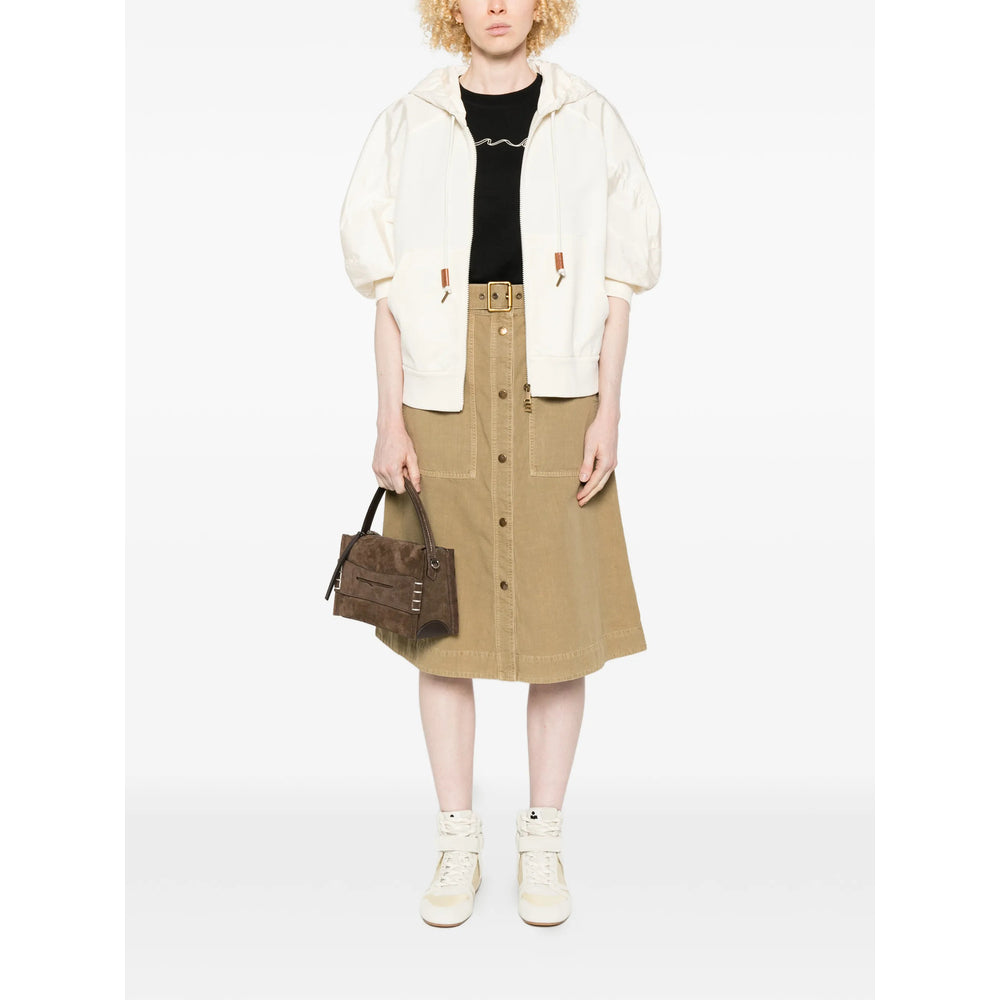 Moncler Neutrals Jackets - Bomber Jackets Women MONCLER