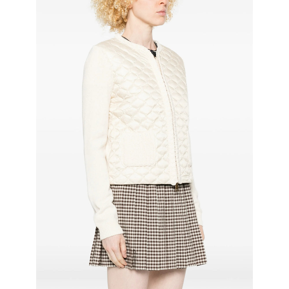 Moncler Neutrals Jackets - Cropped Jackets Women MONCLER