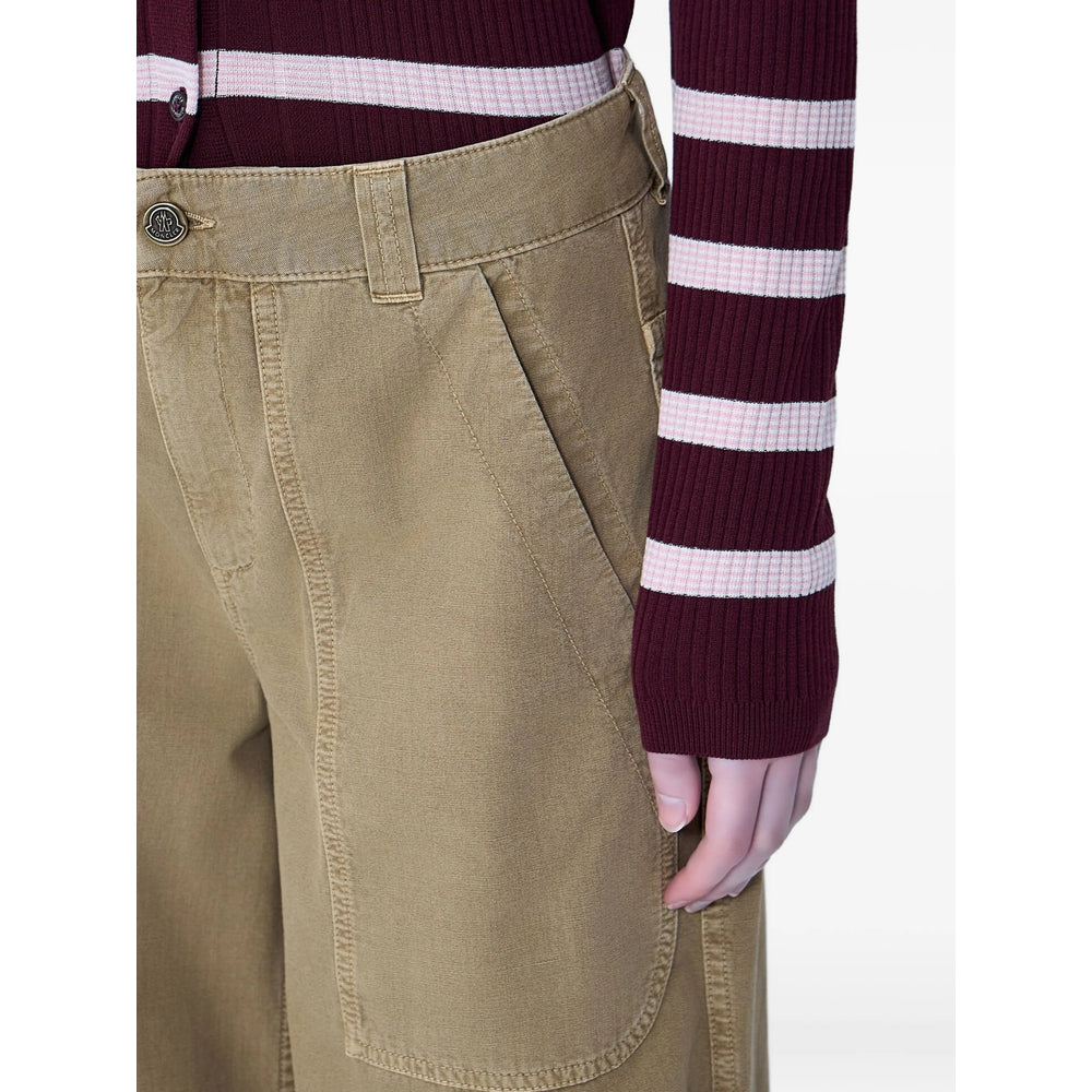 Moncler Neutrals Trousers - Straight Trousers Women MONCLER