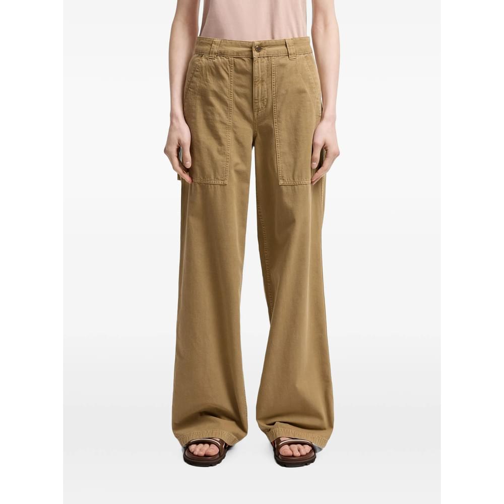 Moncler Neutrals Trousers - Straight Trousers Women MONCLER