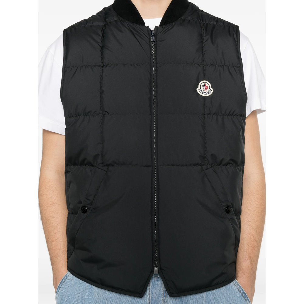 Moncler Black Jackets - Waistcoats & Gilets Men MONCLER
