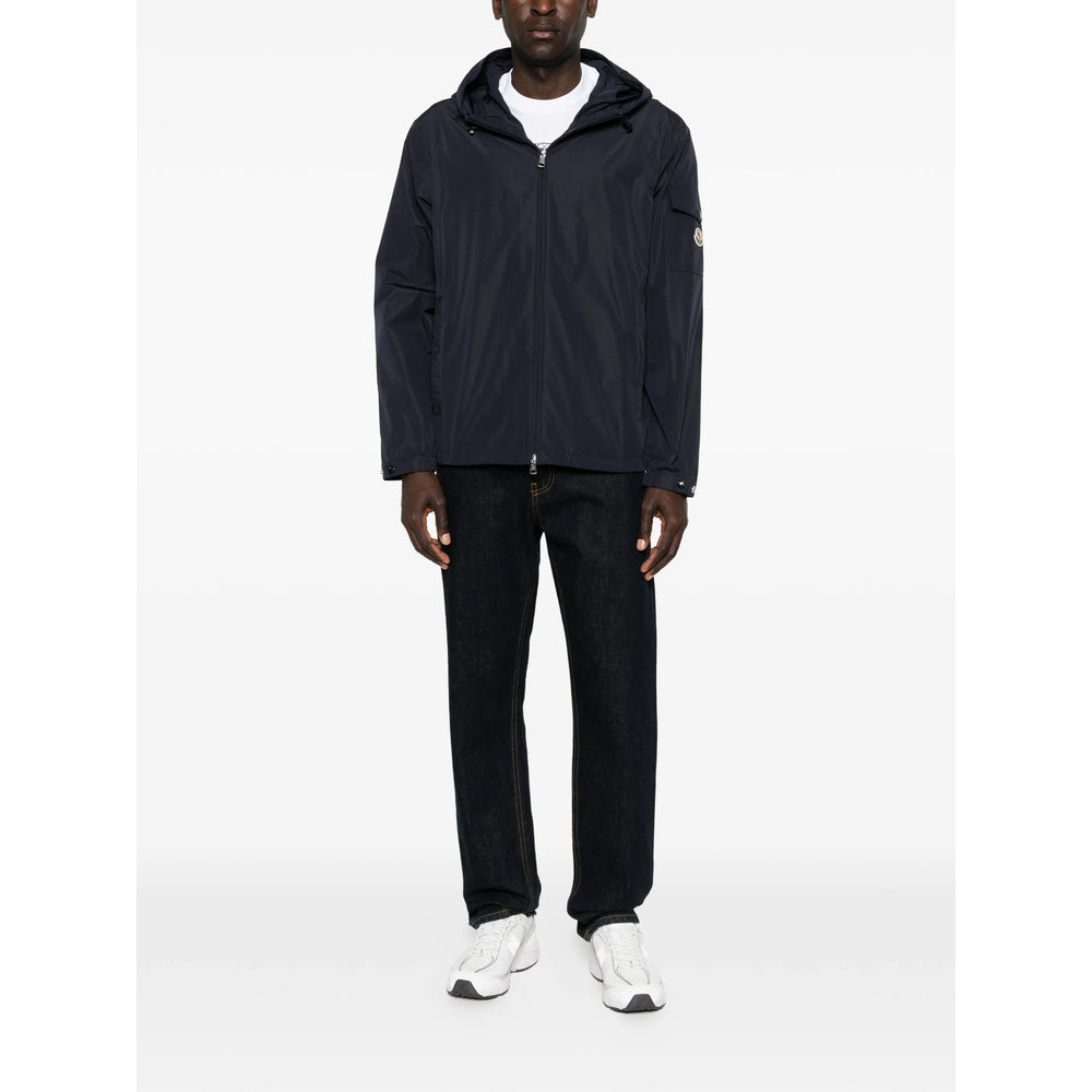 Moncler Blue Jackets - Hooded Jackets Men MONCLER