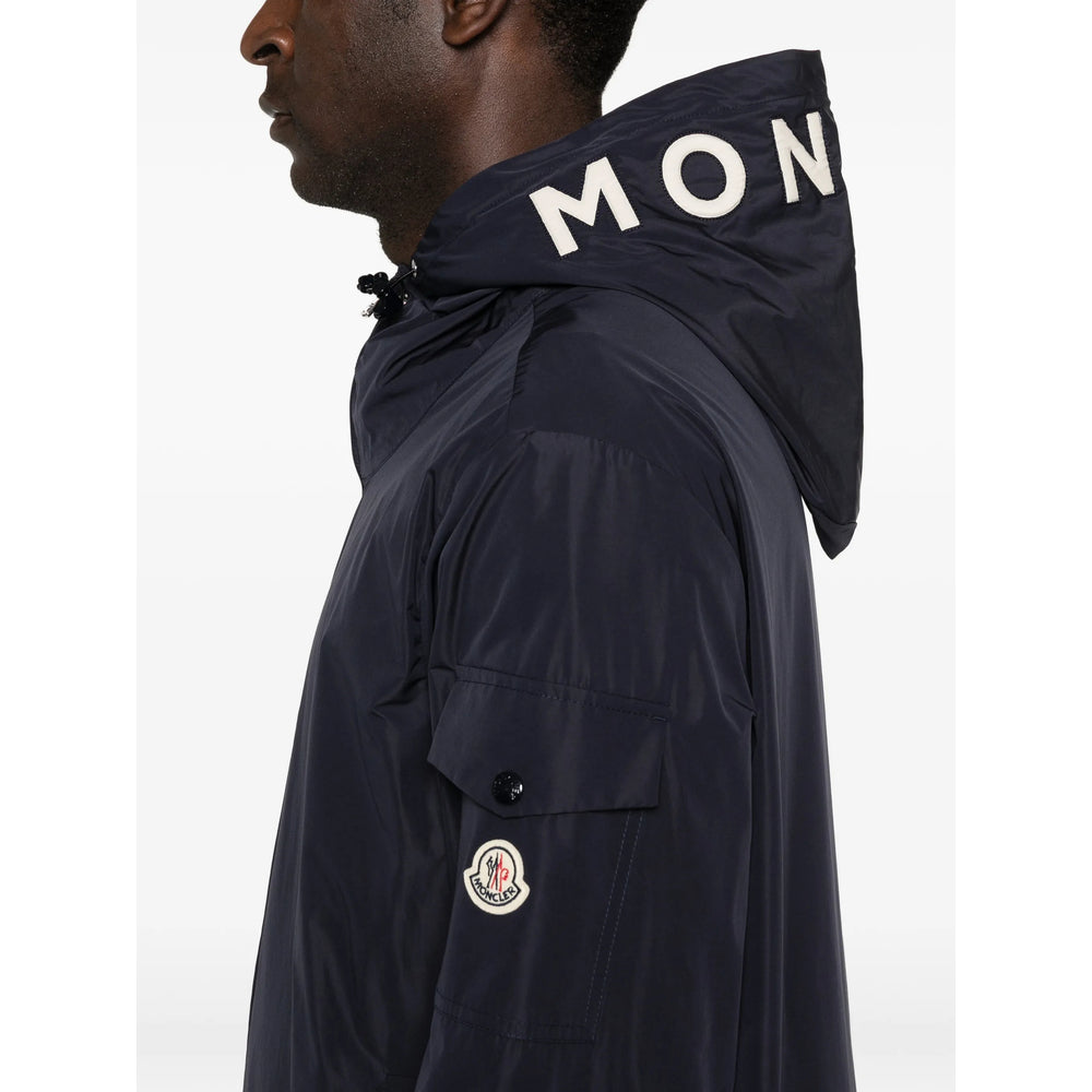 Moncler Blue Jackets - Hooded Jackets Men MONCLER