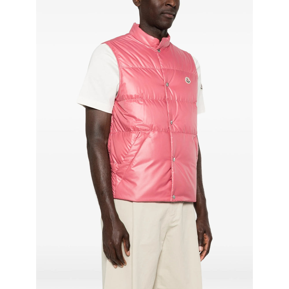 Moncler Pink Jackets - Waistcoats & Gilets Men MONCLER