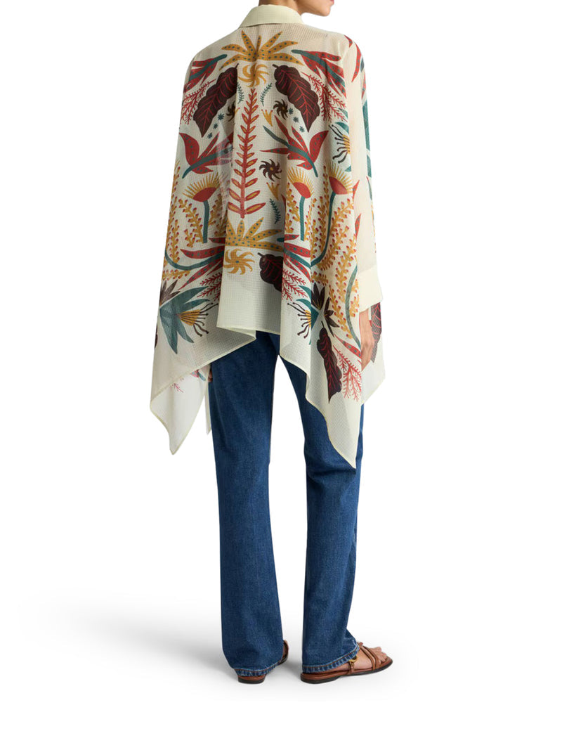 Etro Women Shirt With Handkerchief Hem And Placed Print ETRO