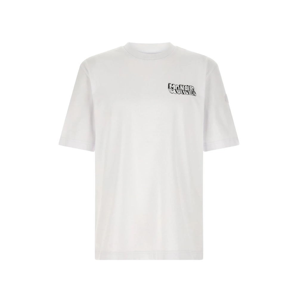 Moncler White T-Shirts & Vests - T-Shirts Men MONCLER