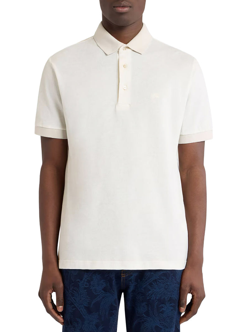Etro Men Cotton Polo Shirt With Printed Details ETRO