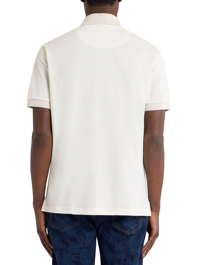 Etro Men Cotton Polo Shirt With Printed Details ETRO