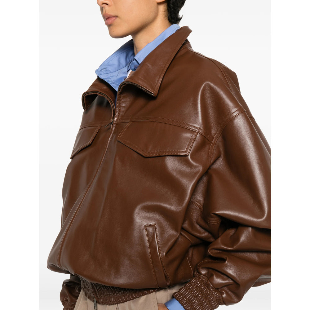 Balenciaga Brown Jackets - Leather Jackets Women BALENCIAGA