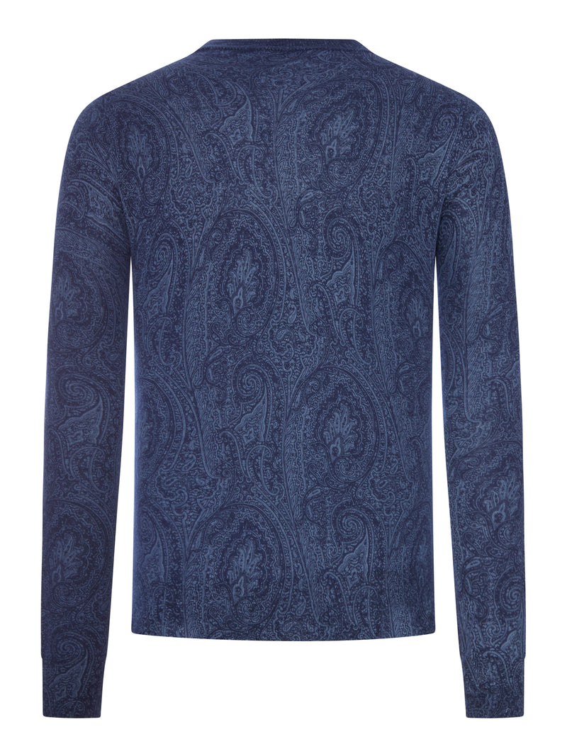 Etro Men Paisley Sweater In Silk And Cashmere Blend ETRO