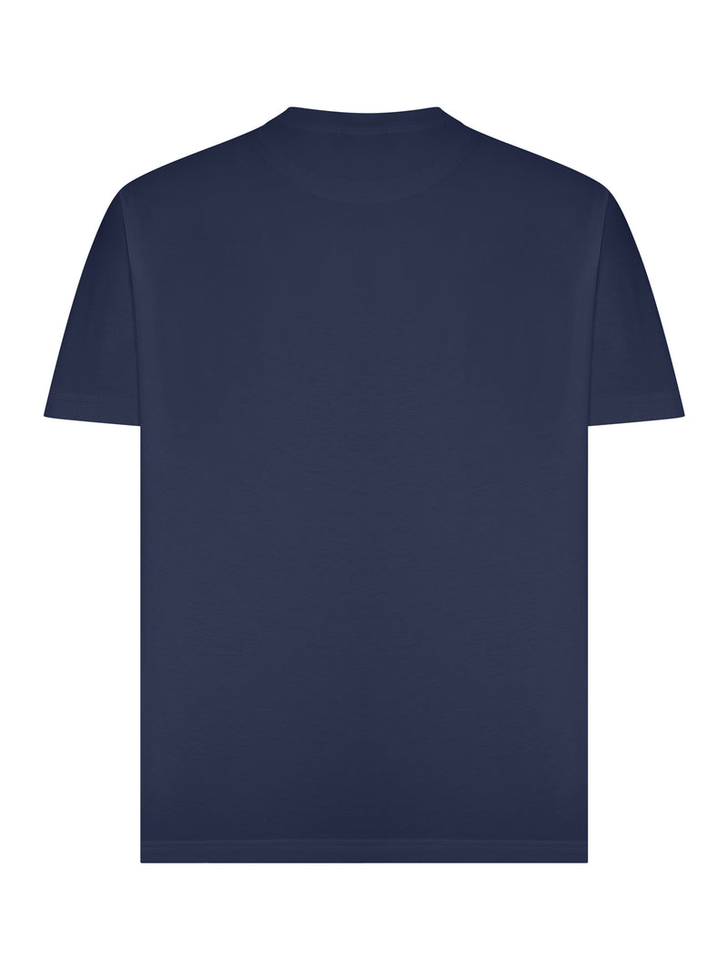 Etro Men Rome Cotton T-Shirt With Embroidered Logo ETRO