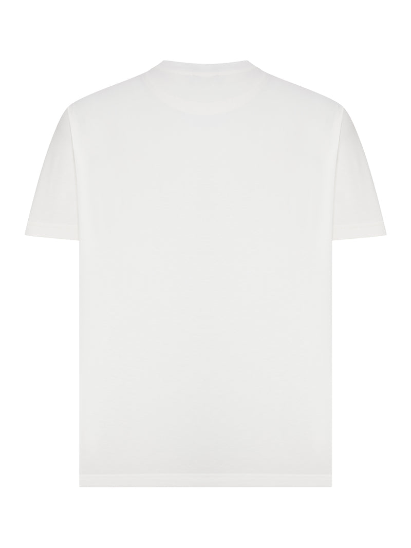 Etro Men Rome Cotton T-Shirt With Embroidered Logo ETRO