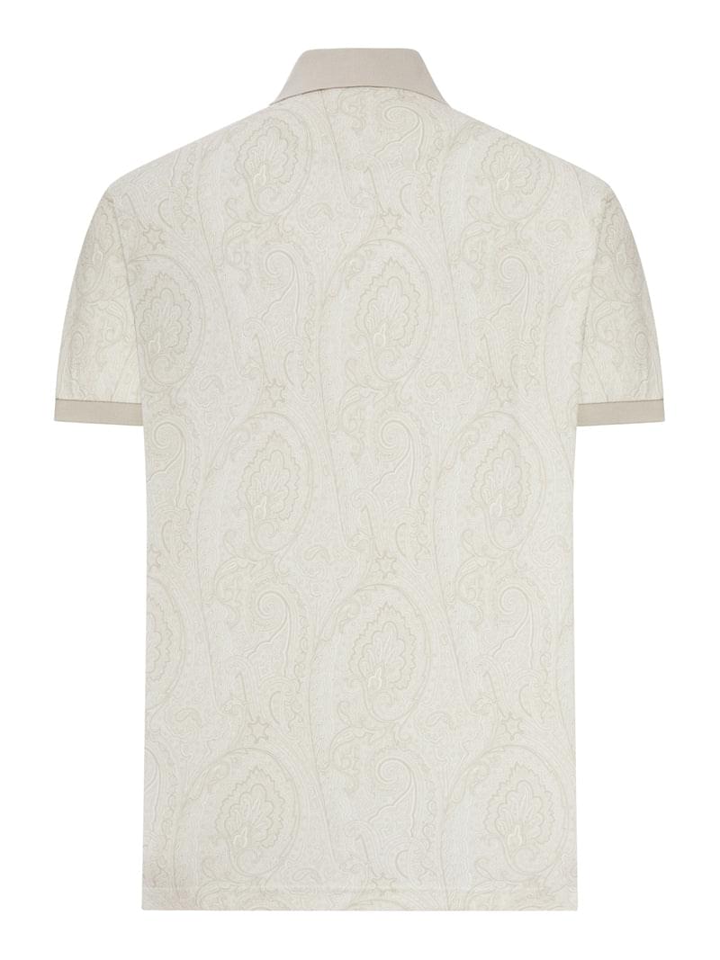 Etro Men Cotton Polo Shirt With Arnica Pattern ETRO
