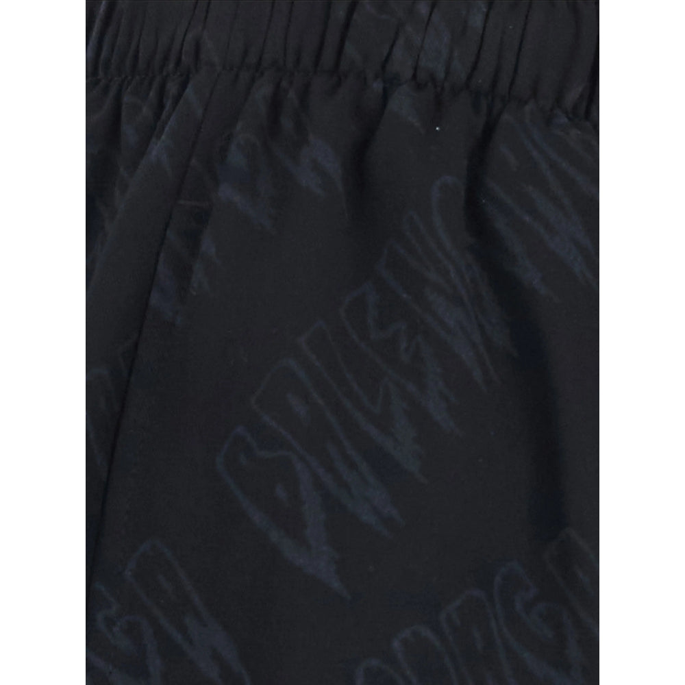 Balenciaga Black Shorts - Track & Running Shorts Men BALENCIAGA