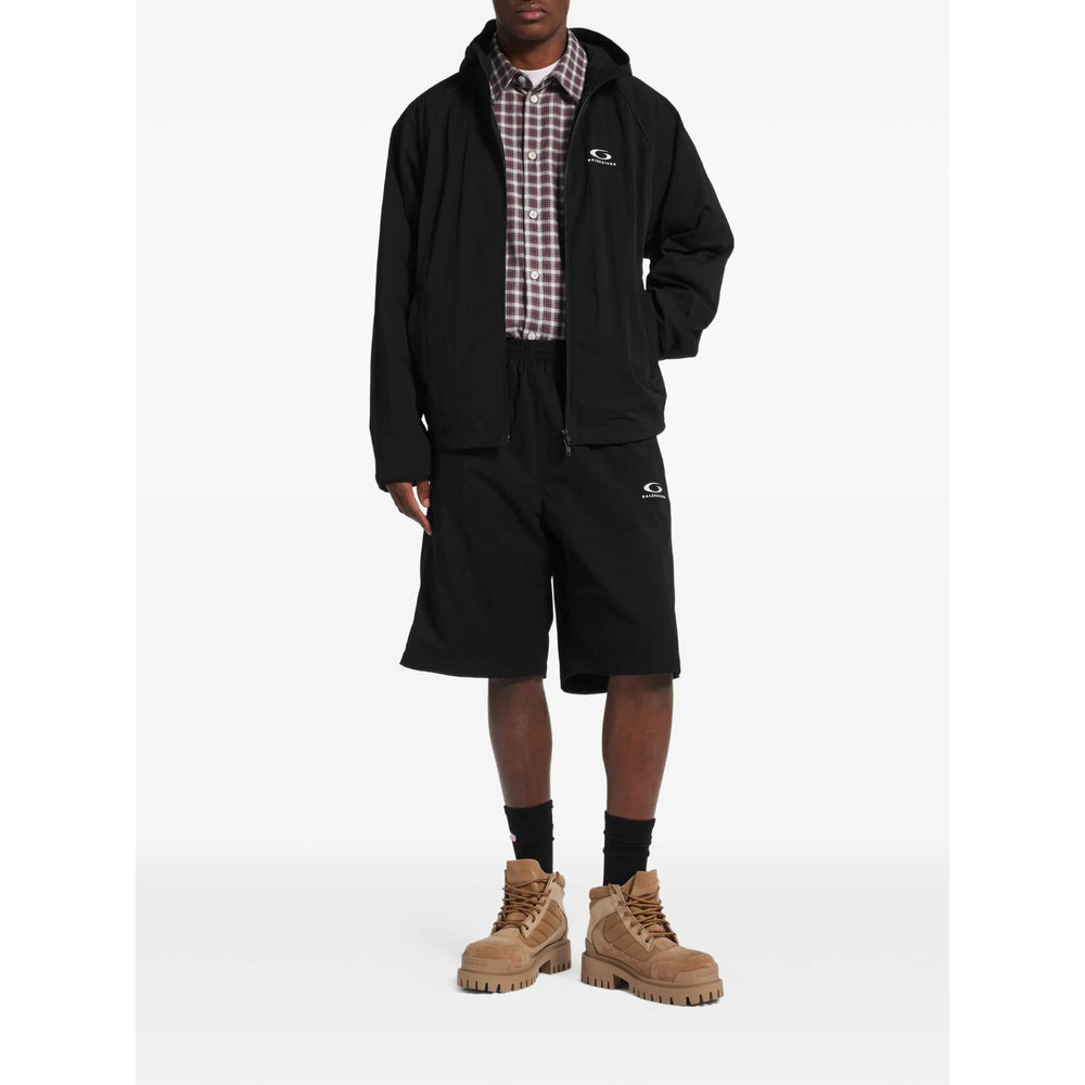Balenciaga Black Jackets - Hooded Jackets Men BALENCIAGA