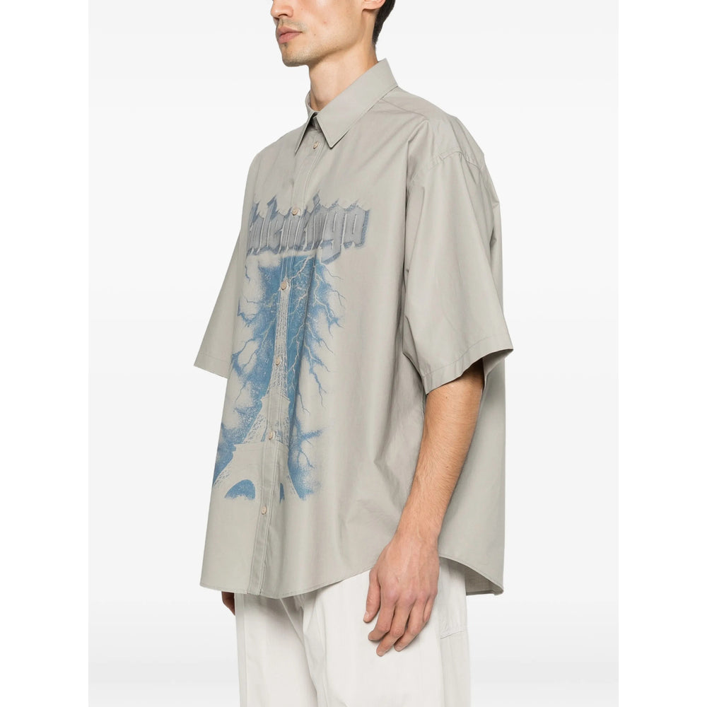 Balenciaga Grey Shirts Men BALENCIAGA