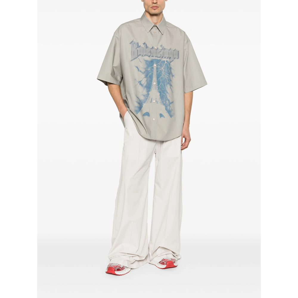 Balenciaga Grey Shirts Men BALENCIAGA
